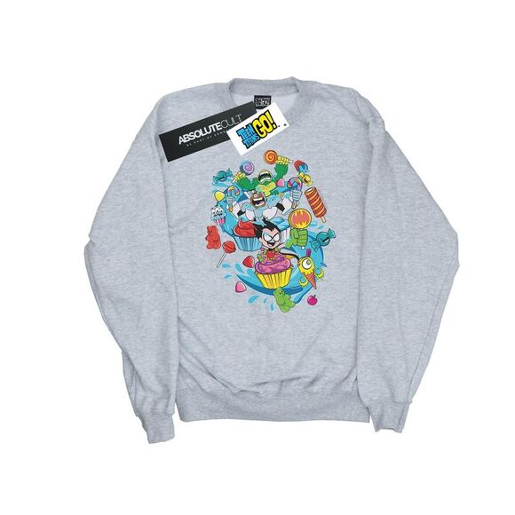 DC Comics Boys Teen Titans Go Candy Mania Sweatshirt / Sports Grey